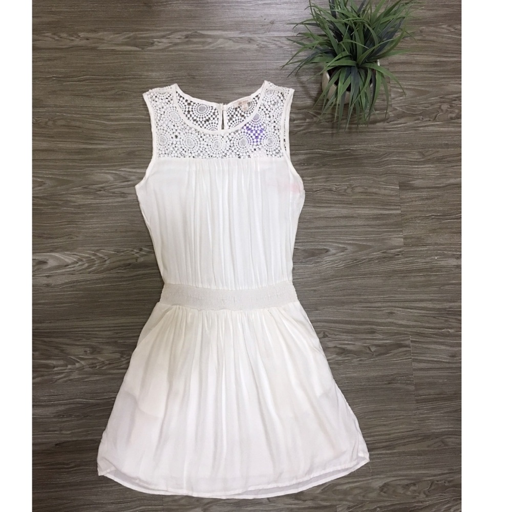 NEW Ella Moss Small White Sleeveless Summer Dress
